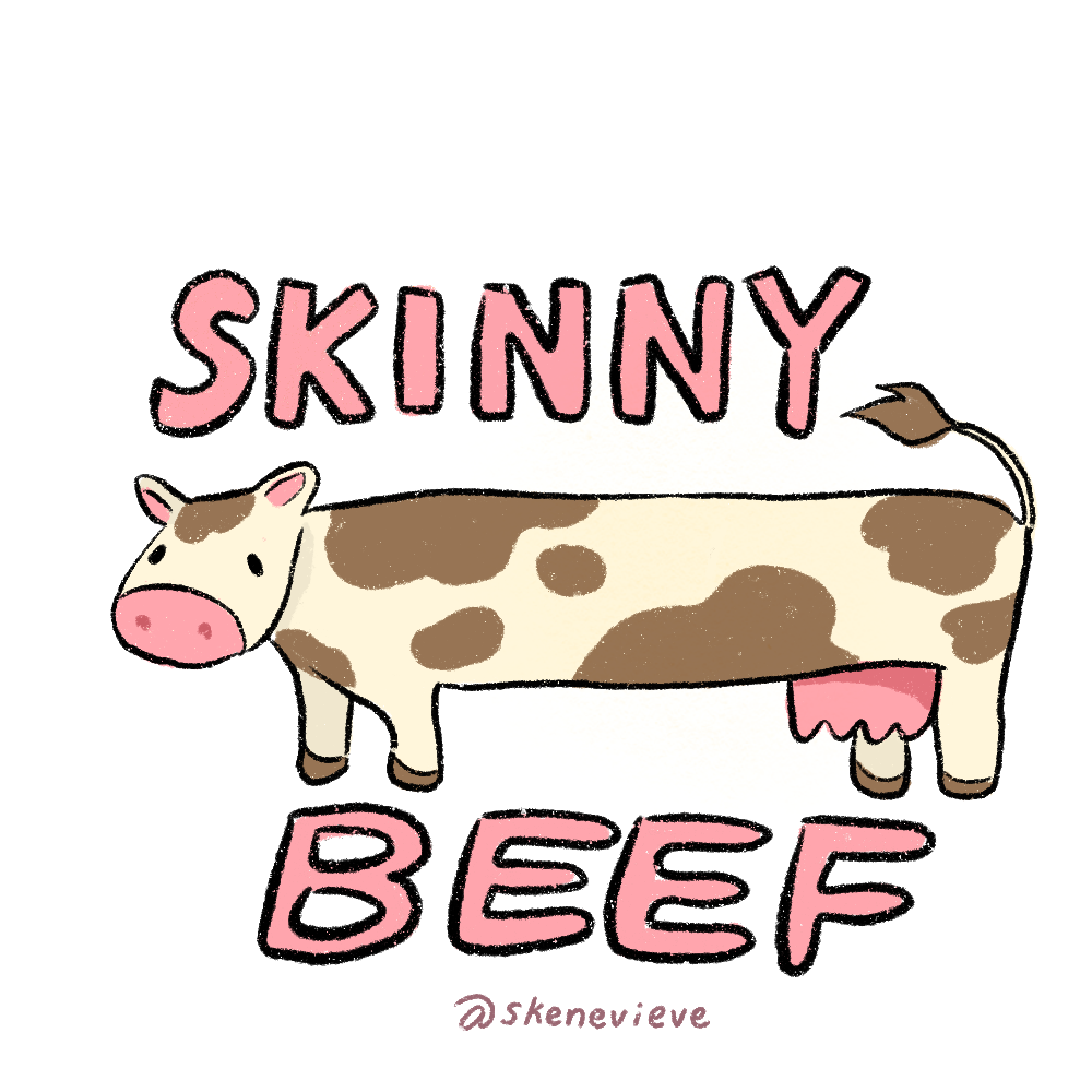 skinny beef sticker