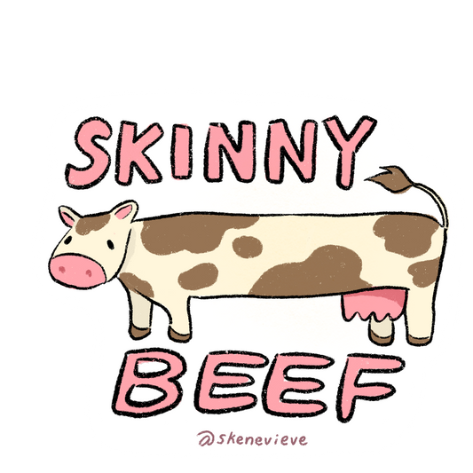 skinny beef sticker